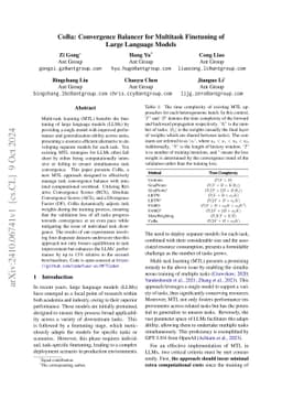 CoBa: Convergence Balancer for Multitask Finetuning of Large Language
  Models