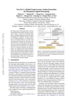 Seg2Act: Global Context-aware Action Generation for Document Logical
  Structuring