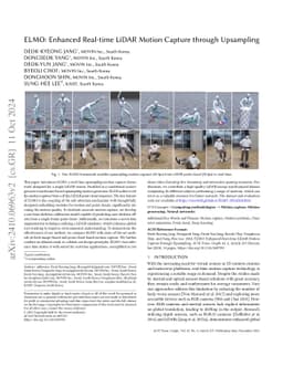 ELMO: Enhanced Real-time LiDAR Motion Capture through Upsampling