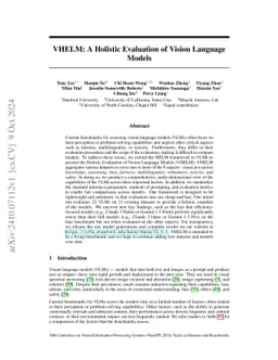 VHELM: A Holistic Evaluation of Vision Language Models