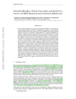 Stuffed Mamba: State Collapse and State Capacity of RNN-Based
  Long-Context Modeling
