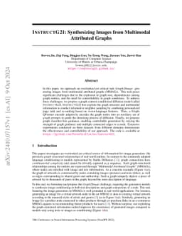 InstructG2I: Synthesizing Images from Multimodal Attributed Graphs