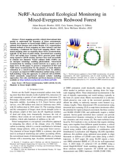NeRF-Accelerated Ecological Monitoring in Mixed-Evergreen Redwood Forest