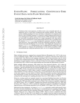EventFlow: Forecasting Continuous-Time Event Data with Flow Matching