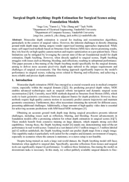 Surgical Depth Anything: Depth Estimation for Surgical Scenes using
  Foundation Models