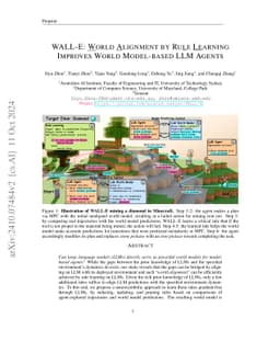WALL-E: World Alignment by Rule Learning Improves World Model-based LLM
  Agents
