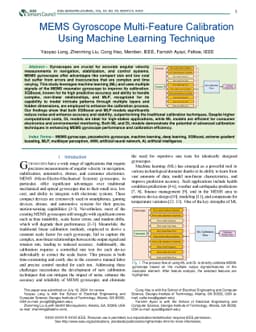 MEMS Gyroscope Multi-Feature Calibration Using Machine Learning
  Technique