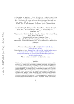 CoPESD: A Multi-Level Surgical Motion Dataset for Training Large
  Vision-Language Models to Co-Pilot Endoscopic Submucosal Dissection