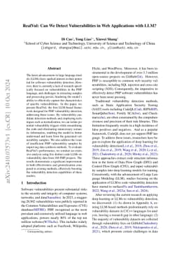 RealVul: Can We Detect Vulnerabilities in Web Applications with LLM?