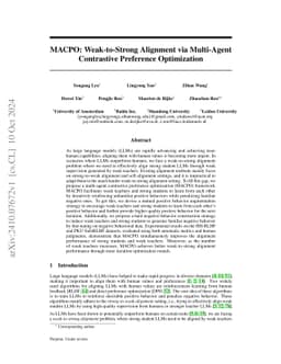 MACPO: Weak-to-Strong Alignment via Multi-Agent Contrastive Preference Optimization