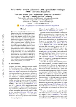 AgentBank: Towards Generalized LLM Agents via Fine-Tuning on 50000+
  Interaction Trajectories