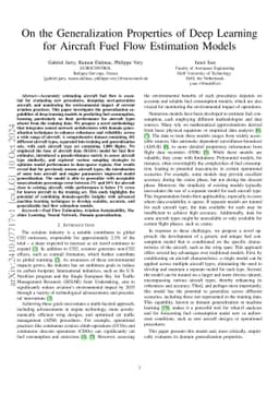 On the Generalization Properties of Deep Learning for Aircraft Fuel Flow
  Estimation Models