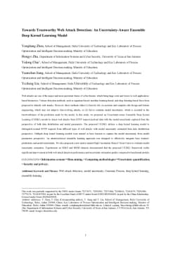 Towards Trustworthy Web Attack Detection: An Uncertainty-Aware Ensemble
  Deep Kernel Learning Model
