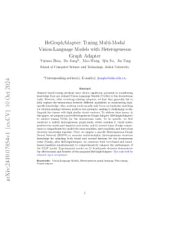 HeGraphAdapter: Tuning Multi-Modal Vision-Language Models with
  Heterogeneous Graph Adapter