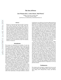 The Sets of Power