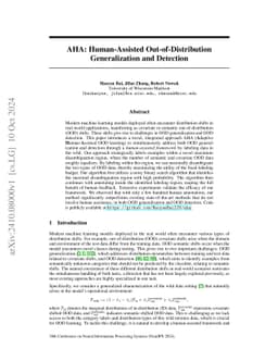 AHA: Human-Assisted Out-of-Distribution Generalization and Detection