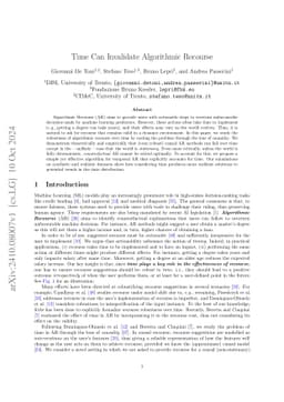 Time Can Invalidate Algorithmic Recourse