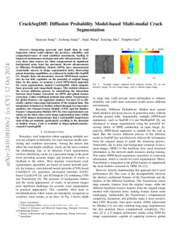 CrackSegDiff: Diffusion Probability Model-based Multi-modal Crack
  Segmentation