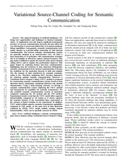 Variational Source-Channel Coding for Semantic Communication