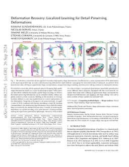 Deformation Recovery: Localized Learning for Detail-Preserving
  Deformations