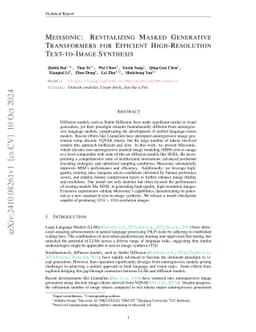 Meissonic: Revitalizing Masked Generative Transformers for Efficient High-Resolution Text-to-Image Synthesis