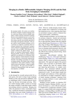 Merging in a Bottle: Differentiable Adaptive Merging (DAM) and the Path
  from Averaging to Automation