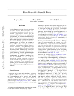 Deep Generative Quantile Bayes