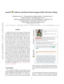 AgroGPT: Efficient Agricultural Vision-Language Model with Expert Tuning