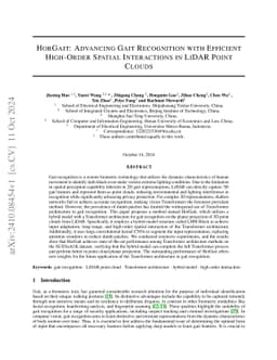 HorGait: A Hybrid Model for Accurate Gait Recognition in LiDAR Point
  Cloud Planar Projections