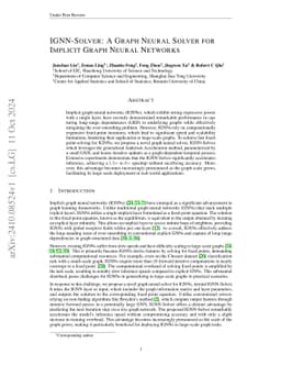 IGNN-Solver: A Graph Neural Solver for Implicit Graph Neural Networks