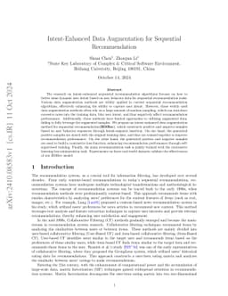 Intent-Enhanced Data Augmentation for Sequential Recommendation