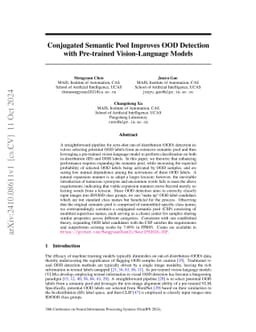Conjugated Semantic Pool Improves OOD Detection with Pre-trained
  Vision-Language Models