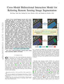 Cross-Modal Bidirectional Interaction Model for Referring Remote Sensing
  Image Segmentation