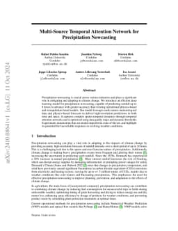 Multi-Source Temporal Attention Network for Precipitation Nowcasting