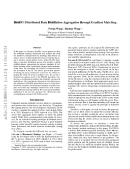 DistDD: Distributed Data Distillation Aggregation through Gradient
  Matching