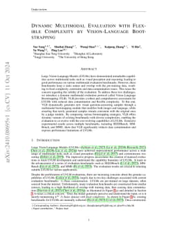 Dynamic Multimodal Evaluation with Flexible Complexity by
  Vision-Language Bootstrapping