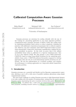 Calibrated Computation-Aware Gaussian Processes