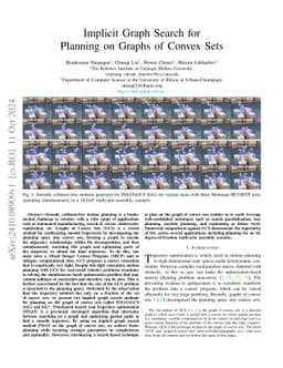 Implicit Graph Search for Planning on Graphs of Convex Sets
