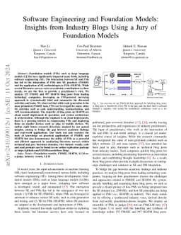 Software Engineering and Foundation Models: Insights from Industry Blogs Using a Jury of Foundation Models