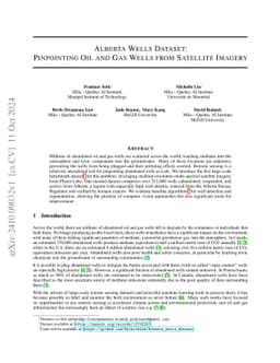 Alberta Wells Dataset: Pinpointing Oil and Gas Wells from Satellite Imagery