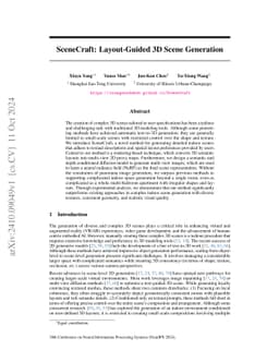 SceneCraft: Layout-Guided 3D Scene Generation