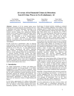 AI versus AI in Financial Crimes and Detection: GenAI Crime Waves to
  Co-Evolutionary AI
