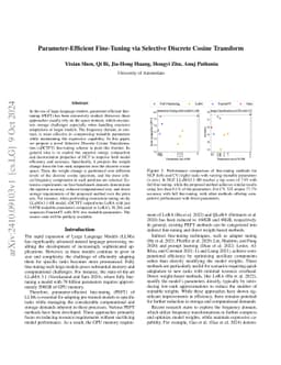 Parameter-Efficient Fine-Tuning via Selective Discrete Cosine Transform