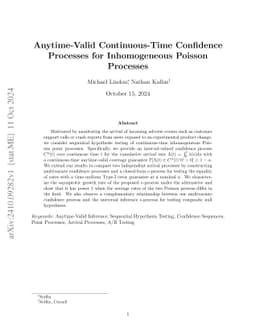 Anytime-Valid Continuous-Time Confidence Processes for Inhomogeneous
  Poisson Processes