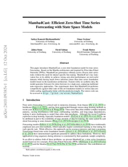 Mamba4Cast: Efficient Zero-Shot Time Series Forecasting with State Space
  Models