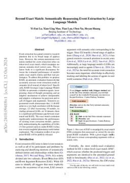 Beyond Exact Match: Semantically Reassessing Event Extraction by Large Language Models