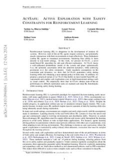 ActSafe: Active Exploration with Safety Constraints for Reinforcement Learning