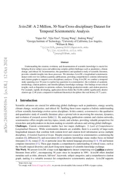 Scito2M: A 2 Million, 30-Year Cross-disciplinary Dataset for Temporal
  Scientometric Analysis