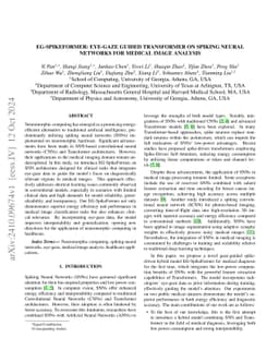 EG-SpikeFormer: Eye-Gaze Guided Transformer on Spiking Neural Networks
  for Medical Image Analysis