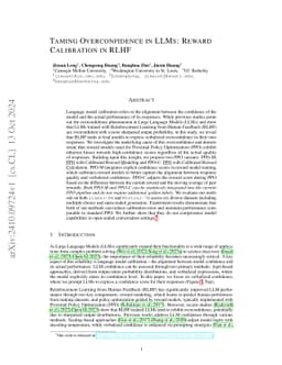 Taming Overconfidence in LLMs: Reward Calibration in RLHF